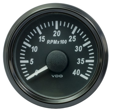 VDO SingleViuRev Counter Gauges 8000 RPM